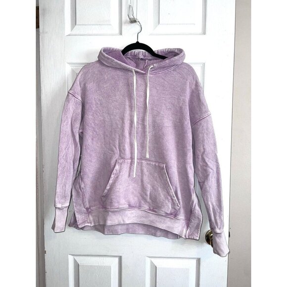 SUNDRY for Evereve Mineral Wash Hoodie Pullover Sweatshirt Sz 0 X-Small - Picture 1 of 9